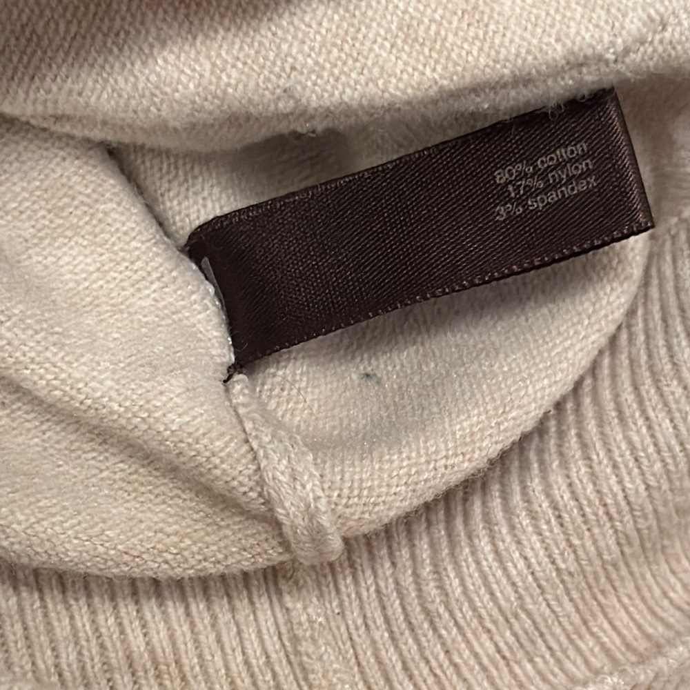 Cream Cardigan with Black Trim‎ and Bow Accents - Picture 6 of 7